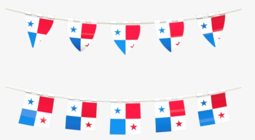 Rows Of Flags - Panama Flag Banner Png, Transparent Png, Transparent PNG