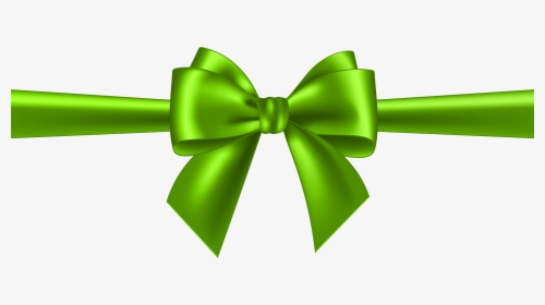 Green Bow Transparent Clip Art - Transparent Ribbon Png Gold, Png Download, Transparent PNG