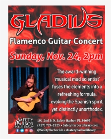 Flamenco Guitar Concert At The Safety Harbor Public - Poster, HD Png Download, Transparent PNG