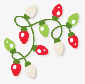 Christmas Lights Border Clip Art Free - Cute Christmas Lights Clipart, HD Png Download, Transparent PNG