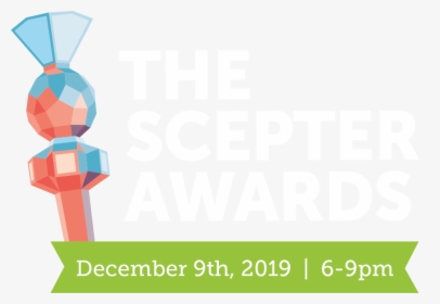 2019 Db Scepter Award Logo White Text Web 01 - Graphic Design, HD Png Download, Transparent PNG