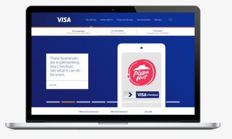 Visacheckout Landingpage Macbook, HD Png Download, Transparent PNG