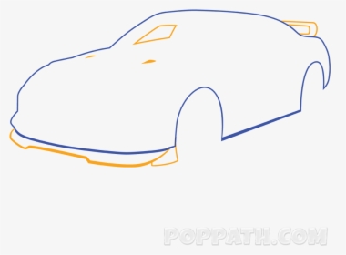 How To Draw A Race Car Pop Path - Model Car, HD Png Download, Transparent PNG