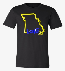 Love Missouri State Flag Map Outline Souvenir Gift - T-shirt, HD Png Download, Transparent PNG