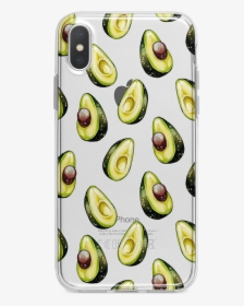 Avocado Pattern Guac Clear Tpu Case Cover For Iphone - Mobile Phone Case, HD Png Download, Transparent PNG