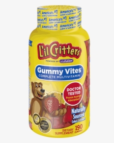 Gummyvites Bottle - Lil Critters, HD Png Download, Transparent PNG