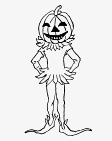 Pumpkin Clipart Black And White Outline Png Black And - Halloween Clipart Black And White, Transparent Png, Transparent PNG