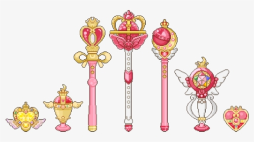 #sailormoon #anime #manga #cute #soft #scepter #moonstick - Sailor Moon Transparent Background, HD Png Download, Transparent PNG