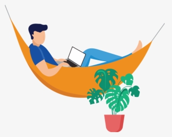 Hammock - Coworking Space Concept Illustration, HD Png Download, Transparent PNG