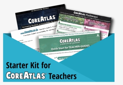Starter Kit For Coreatlas Teachers Blue Button - Flyer, HD Png Download, Transparent PNG