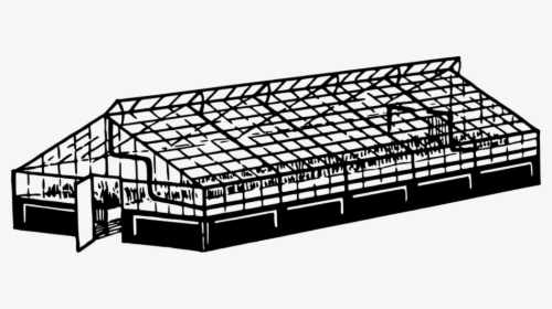 Green House Black And White Clipart, HD Png Download, Transparent PNG