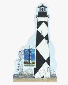 Cape Lookout Lighthouse W/ Usps Lighthouse Stamp From - Lighthouse, HD Png Download, Transparent PNG