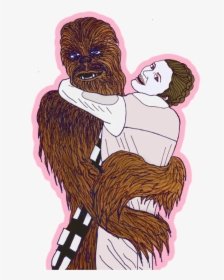 Chewbacca And Leia Cartoon, HD Png Download, Transparent PNG