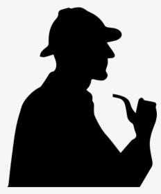Sherlock Holmes Silhouette Png Clipart Background - Sherlock Holmes Silhouette Png, Transparent Png, Transparent PNG