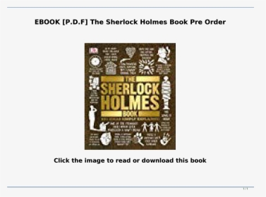 Sherlock Holmes Book Big Ideas Simply Explained, HD Png Download, Transparent PNG