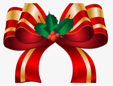 Christmas Bow Clipart Transparent Background, HD Png Download, Transparent PNG