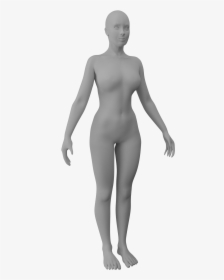 201802 Human Female - Standing, HD Png Download, Transparent PNG