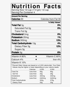 Thumb Image - Plantain Chips Nutrition Label, HD Png Download, Transparent PNG