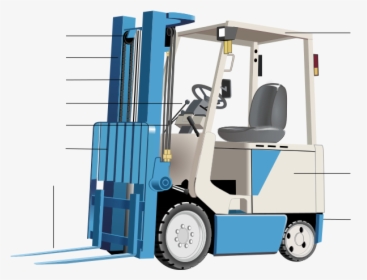 File - Forklift Truck-blank - Svg - Forklift Operator Forklift Truck, HD Png Download, Transparent PNG