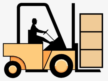Vector Illustration Of Construction Industry Heavy - Forklift Png Vektor, Transparent Png, Transparent PNG