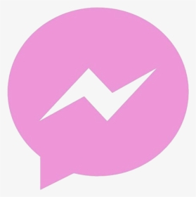 Pink Messenger Icon Png - Message Us On Facebook, Transparent Png, Transparent PNG