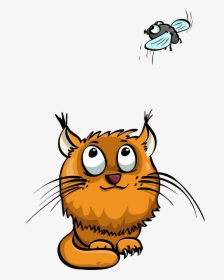 Animated, Cartoon, Cat, Cute, Fly, Funny Animals, Ginger, - Cat, HD Png Download, Transparent PNG