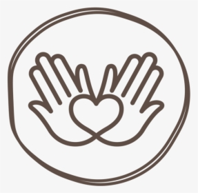 Two Hands Heart Icon - Icon Transparent Png Heart Hand, Png Download, Transparent PNG