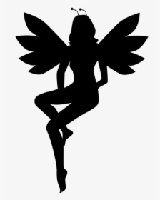 Peeter Paan Silhouette Fairy - Fairy Vector Free, HD Png Download, Transparent PNG
