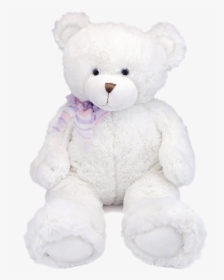 White Teddy Bear Transparent Background - Teddy Bear, HD Png Download, Transparent PNG