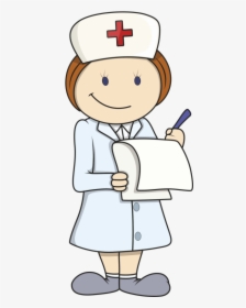 Drawing Nursing Nurse Animaatio - Drawing Picture Of Nurse, HD Png Download, Transparent PNG