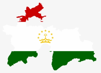 Flag,tajikistan,flag Of Tajikistan - Tajikistan Map With Flag, HD Png Download, Transparent PNG