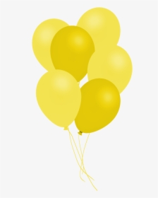 Bunch Of Yellow Balloons - Balloon, HD Png Download, Transparent PNG