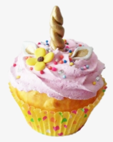 #cupcake #sprinkles #food #flower #cute #cake #pink - Cupcake, HD Png Download, Transparent PNG
