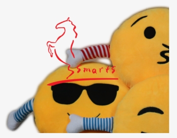 Cute Cheap Fashion 3d Evil Emoji Emoticon Doll & Stuffed - Stuffed Toy, HD Png Download, Transparent PNG
