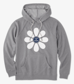 Women S Life Is Good Daisy Go-to Hoodie - Hoodie, HD Png Download, Transparent PNG