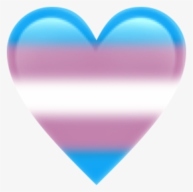 #transgender #lgbt #heart #trans #freetoedit - Transparent Trans Heart, HD Png Download, Transparent PNG