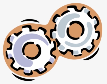 Vector Illustration Of Gear Cogwheel Rotating Machine - Extreme Stamp Club Penguin, HD Png Download, Transparent PNG