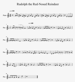 Rudolph The Red Nosed Reindeer Melody Score - Phase Locked Loop Direct Fm Transmitter, HD Png Download, Transparent PNG