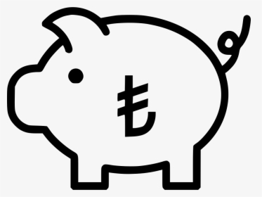 Piggy Bank Secure Savings - Euro Money Icon Png, Transparent Png, Transparent PNG