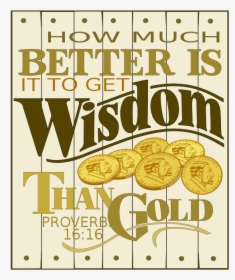 Free Wisdom Proverbs 16 For Plotters - Proverbs Clipart, HD Png Download, Transparent PNG