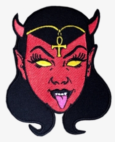 Devil Girl Patch - Illustration, HD Png Download, Transparent PNG
