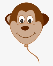Monkey Face Balloon - Cartoon, HD Png Download, Transparent PNG