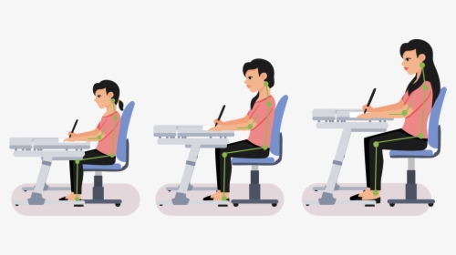 Your Kid Spends 8 Hours A Day At A Desk, Make It Adjust - Sitting, HD Png Download, Transparent PNG