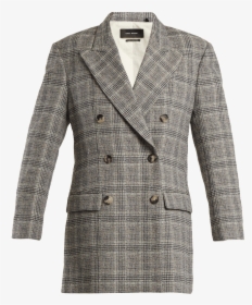 Isabel Marant Telis Double-breasted Checked Blazer - Overcoat, HD Png Download, Transparent PNG