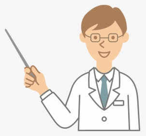 Vector Library Download With Pointer Big Image Png - Doctor Pointing Clipart, Transparent Png, Transparent PNG