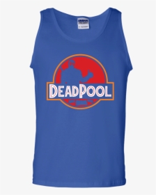 Deadpool Jurassic World Logo Tank Top - Sleeveless Shirt, HD Png Download, Transparent PNG