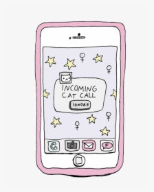 Call, Cat, And Phone Image - Illustration, HD Png Download, Transparent PNG
