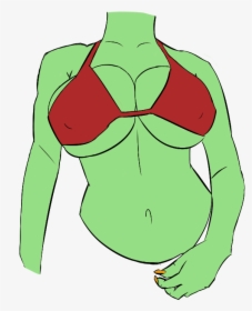 I Did A Torso Study By Using A Reference To See How - Cartoon, HD Png Download, Transparent PNG