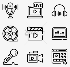 Free Png Audio And Video 50 Icons , Png Download - Audio Video Icon Png Free, Transparent Png, Transparent PNG