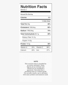 Nutrition Label, HD Png Download, Transparent PNG